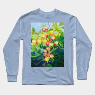 Rosehips watercolour painting Long Sleeve T-Shirt